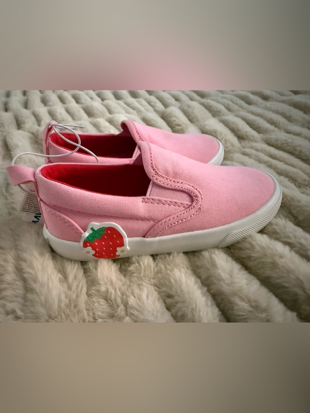 Old Navy Pink Canvas Slip-On Sneakers for Kids